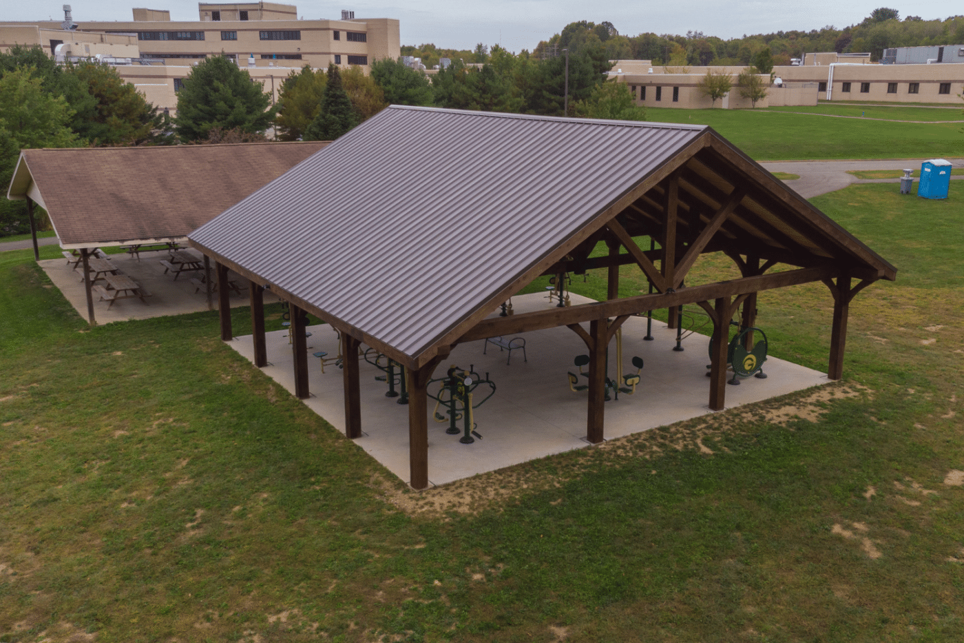 Commercial pavilion used for sports and activities