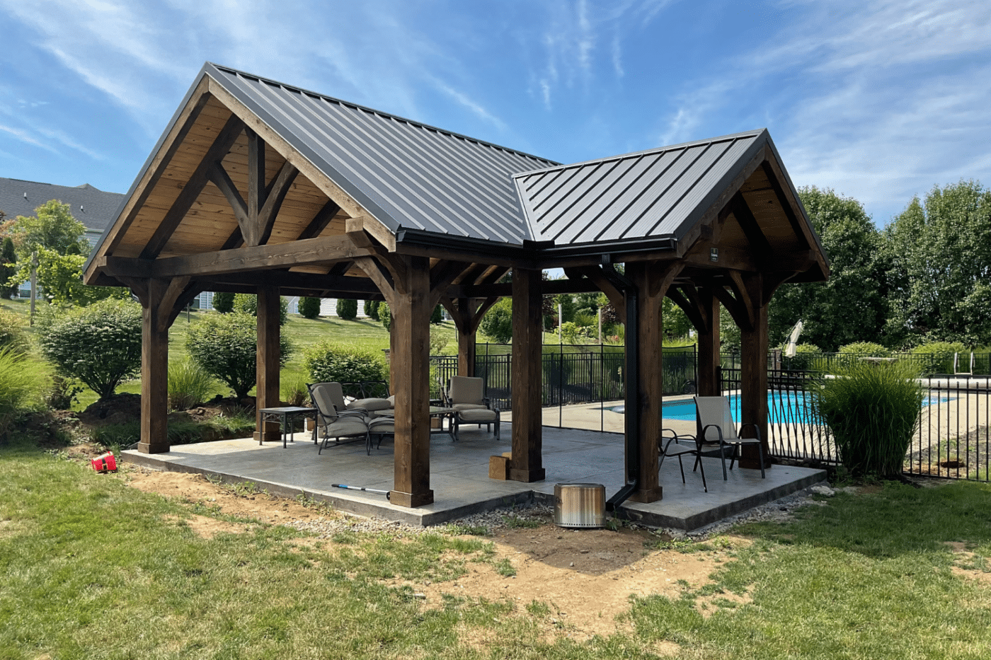 custom poolside pavilion for sale in cleveland oh