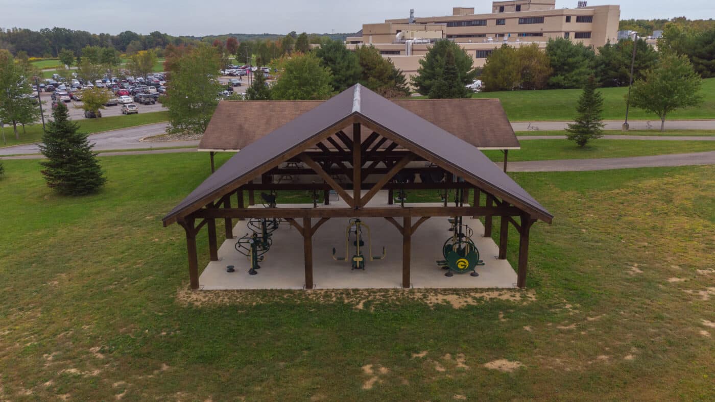 large outdoor 40x40 a frame pavilion