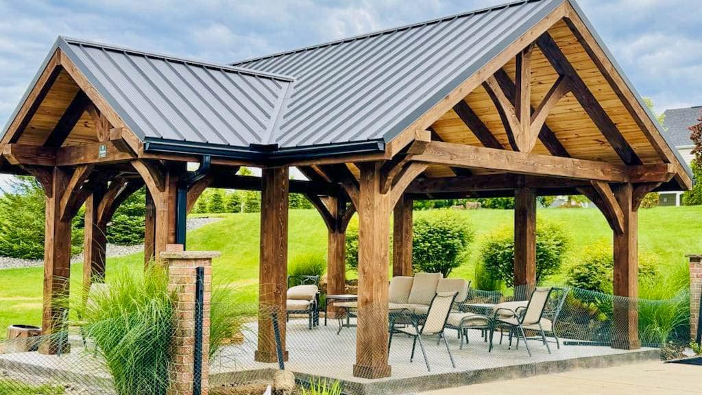 timber frame pavilions in olean ny