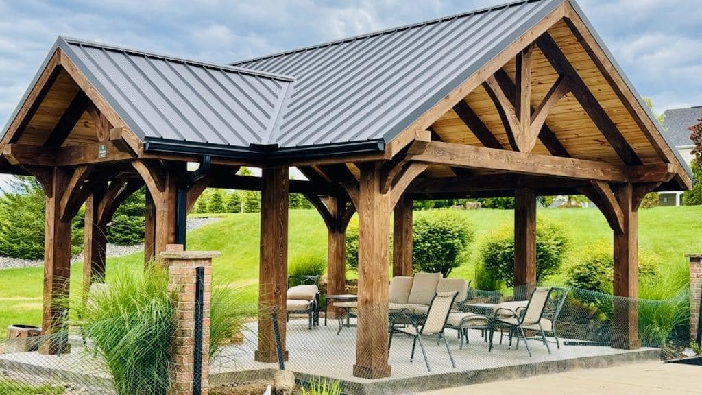 pavilion with metal roof for sale in pa and oh