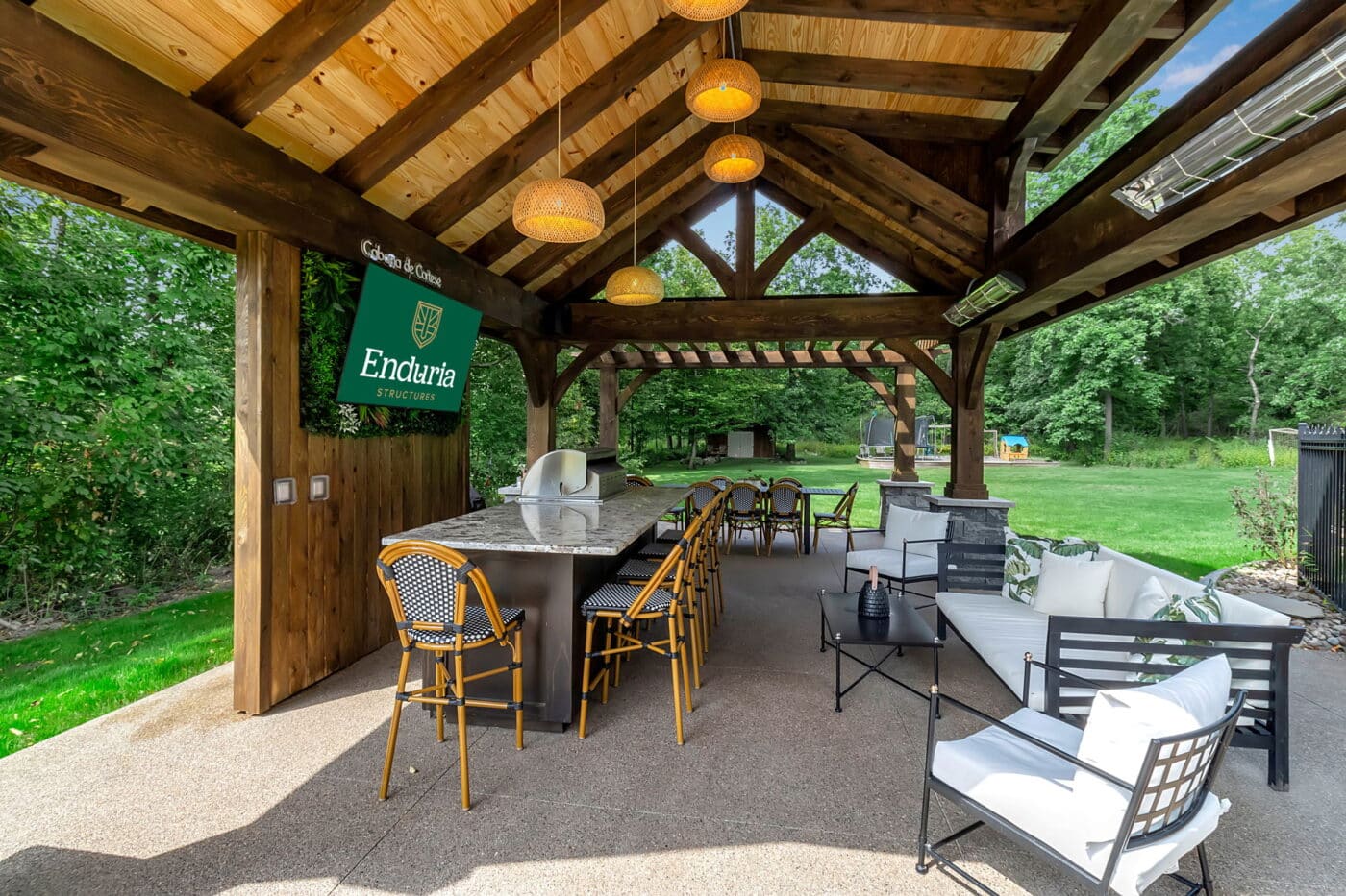 the lakeside luxe pergola and pavilion in ohio