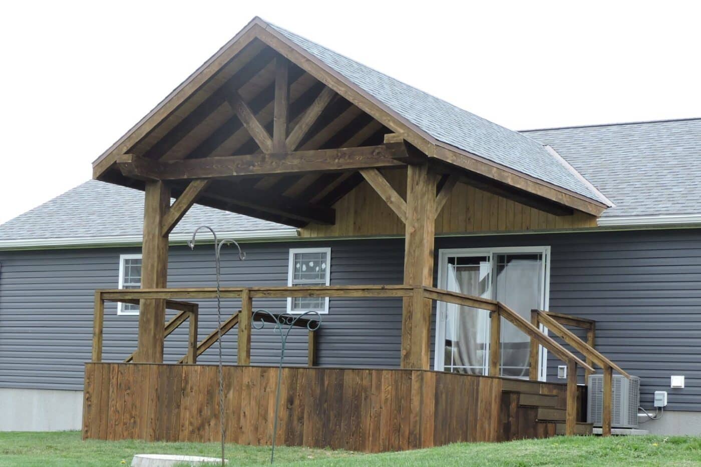 timber frame porch in columbus OH