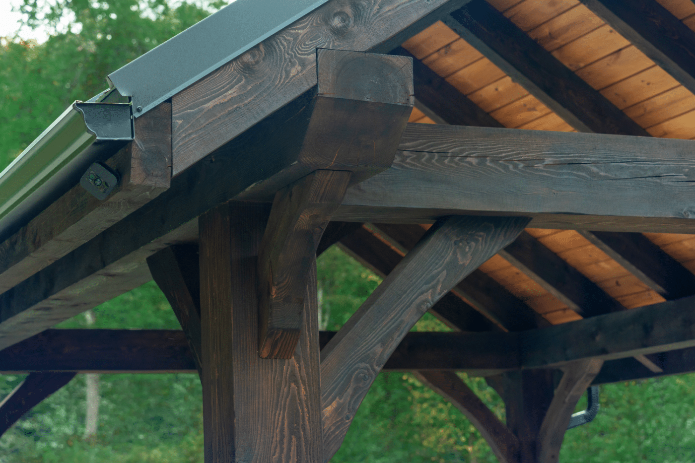 Timber frame wood used for pavilion kit